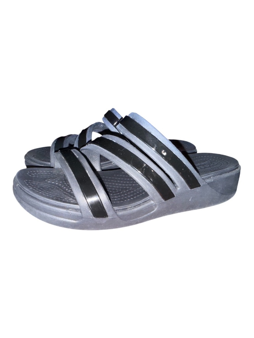 Crocs Getaway Black Sandals 10